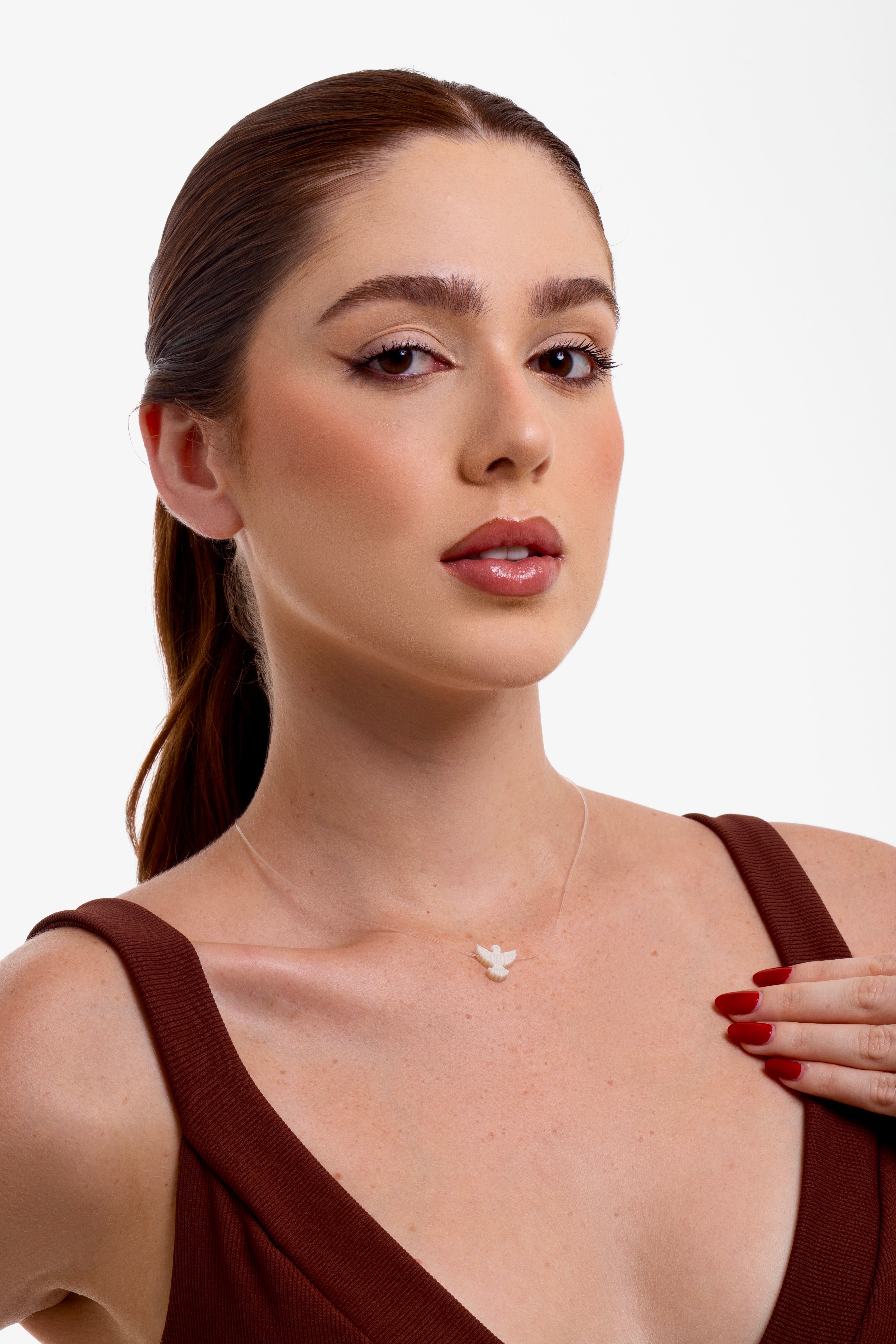 Colar Espírito Santo Fio de Nylon