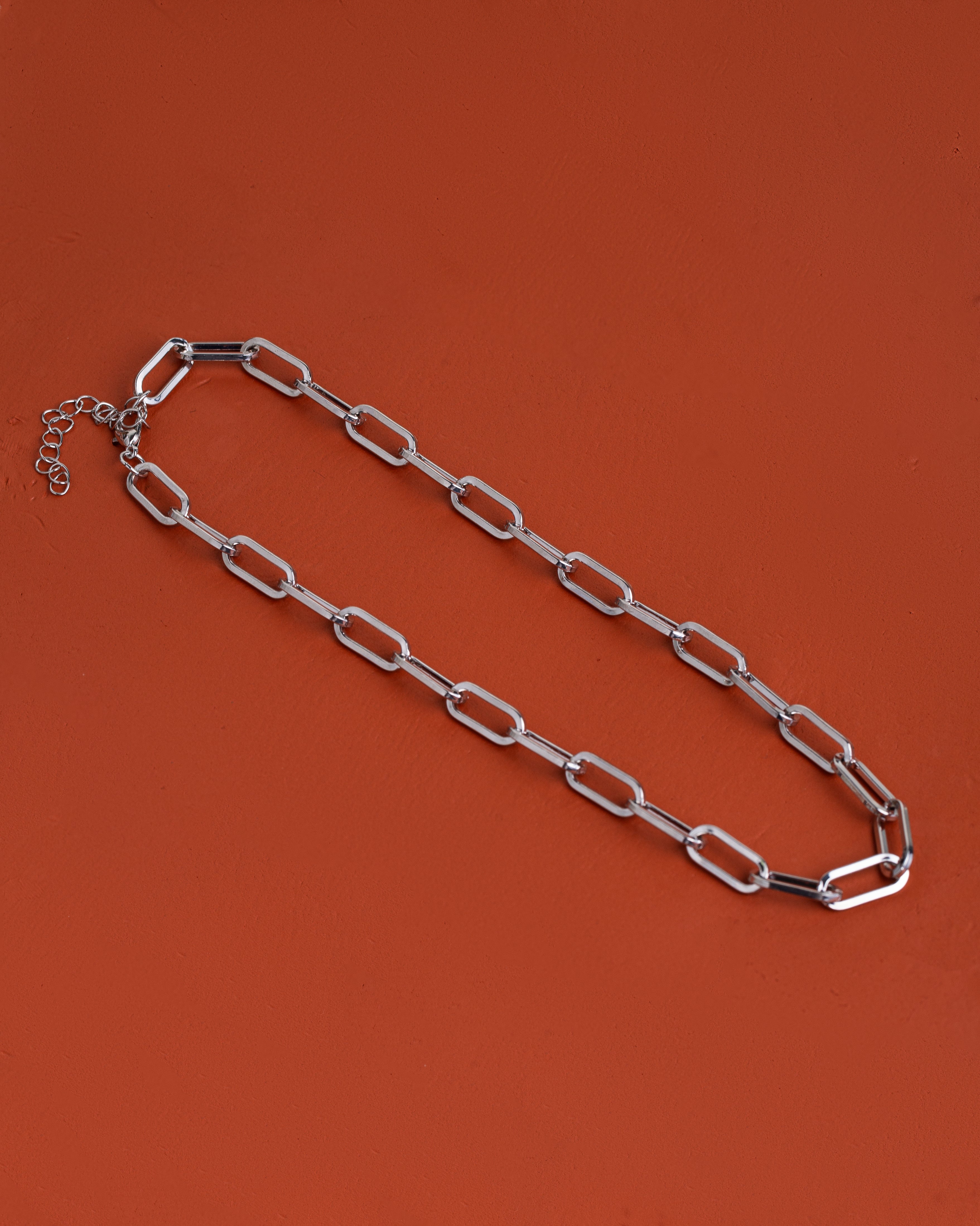 Colar Elos Maxi Prateado