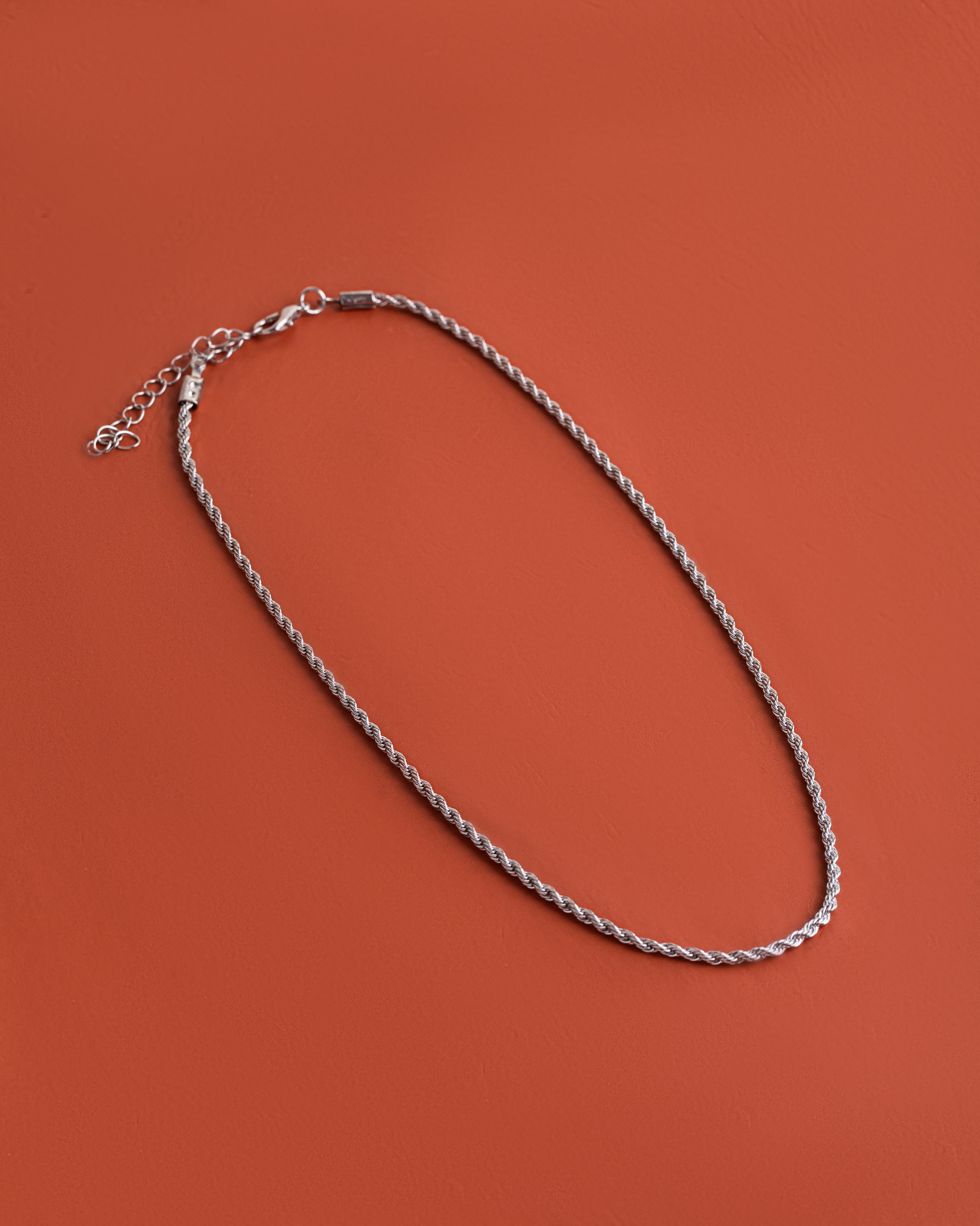 Colar Corrente Torcida Prata