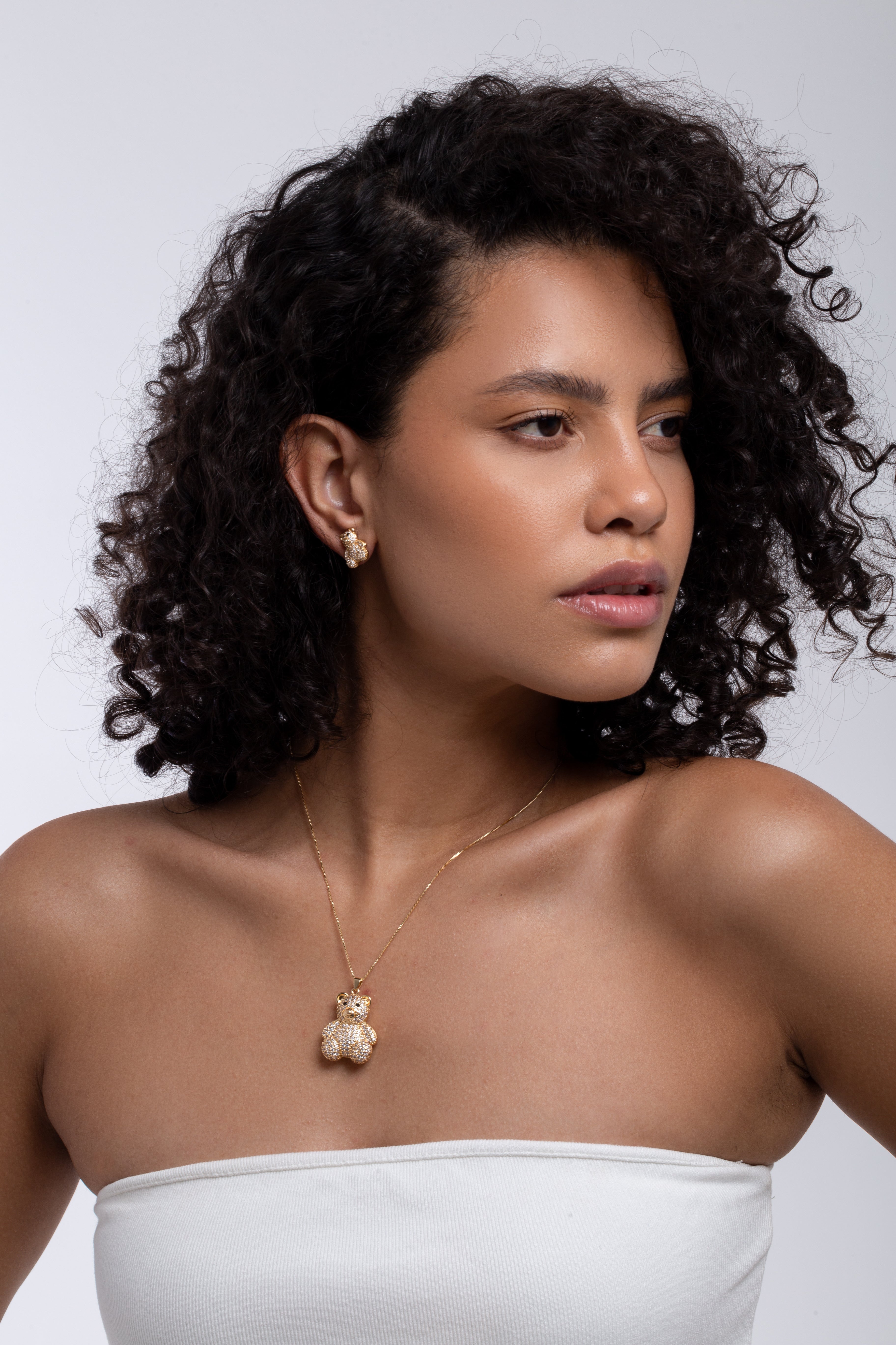 Colar e brinco Ursão