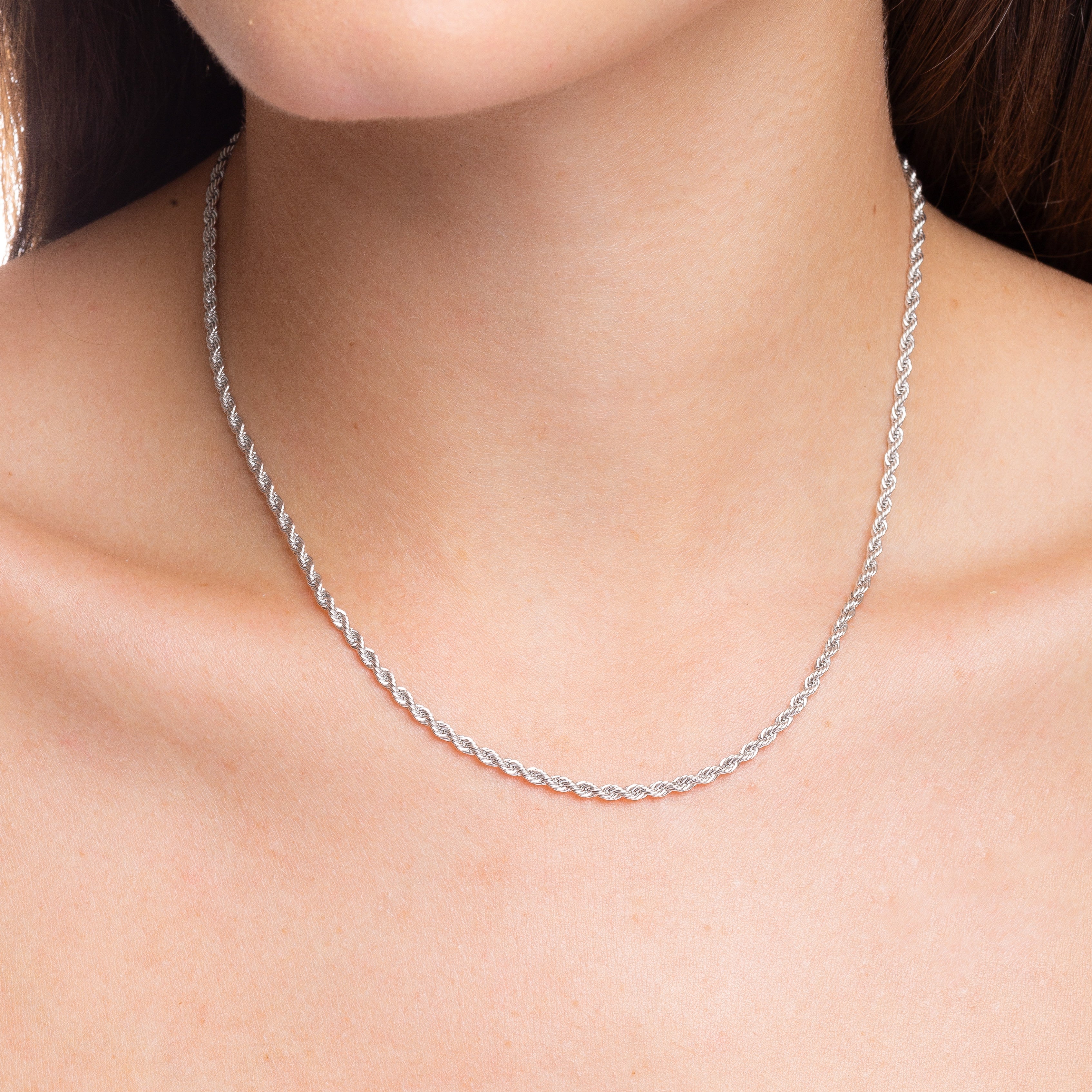 Colar Corrente Torcida Prata