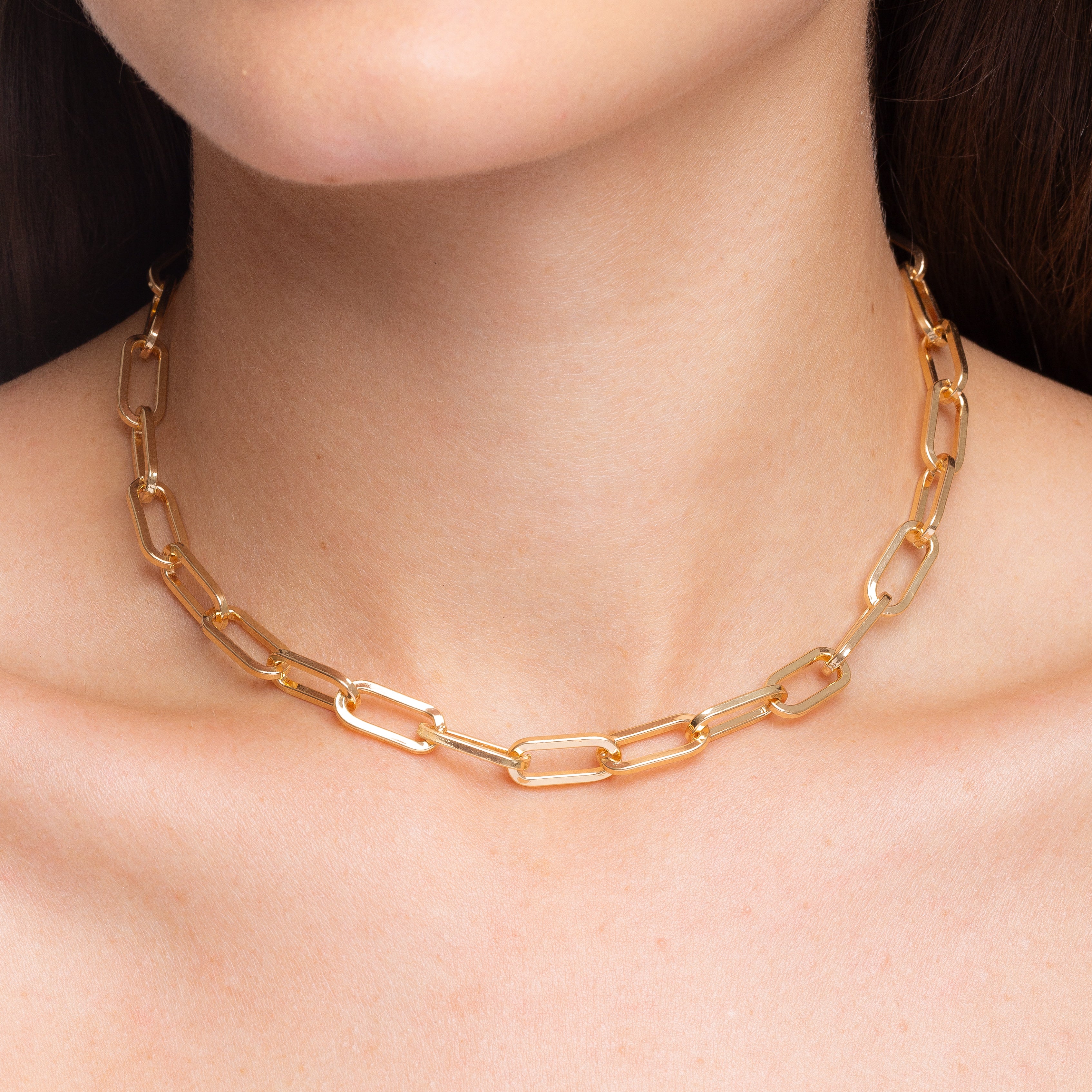 Colar Elos Maxi Dourado