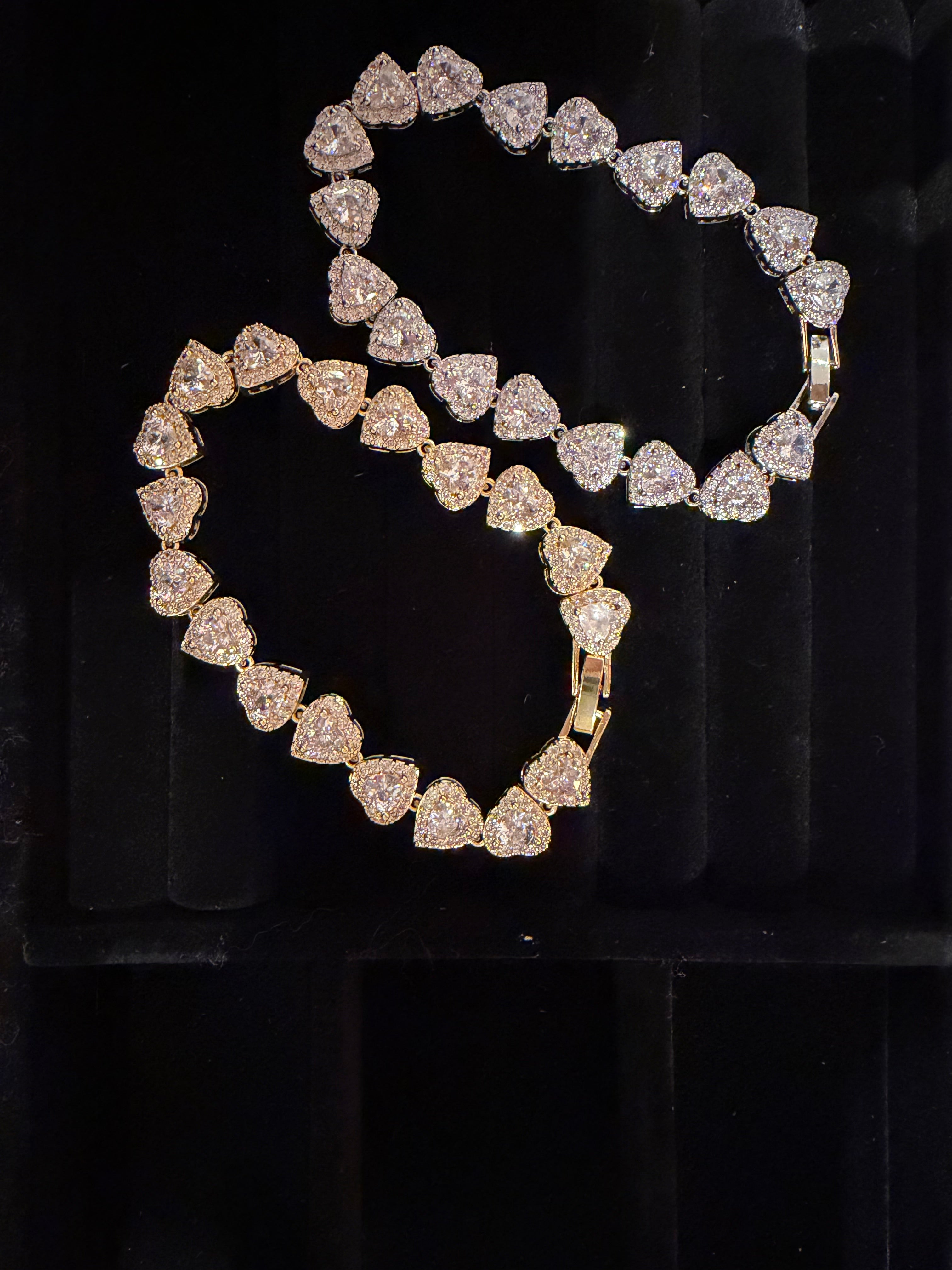 Pulseira Coração Cravejada